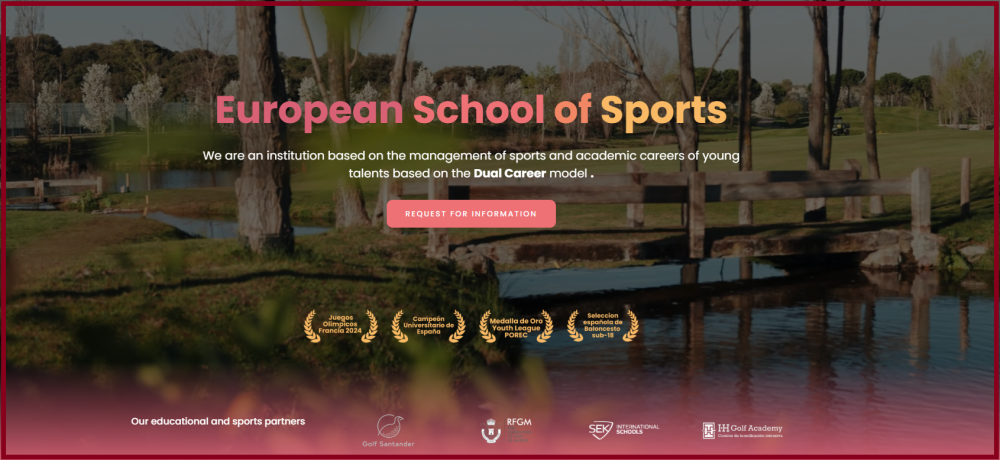 The European School of Sport. Academic & Athletic Excellence All in One!